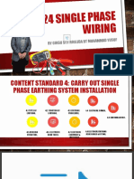 Content Standard 4 Carry Out Single Phase Earthing System Installation (Recovered)