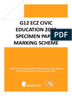 Civic Ed. 2020 Specimen