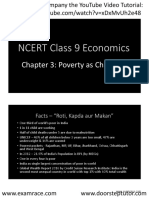 NCERT Class 9 Economics: Chapter 3: Poverty As Challenge