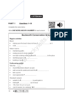 Test 1: Buckworth Conservation Group