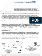 Angle Resolved Photoemission Spectroscopy (ARPES) : Basic Outline