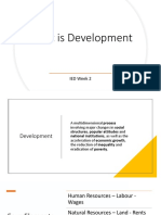 Week 2 Lecture - IED - What Is Development