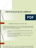 Penulisan Kata Depan