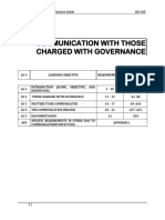 Communication With Those Charged With Governance: Requirements Application Paragraphs