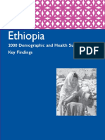 Ethiopia: 2000 Demographic and Health Survey Key Findings