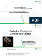 Curriculum Vitae and Radiation Therapy for Gynecologic Cancer