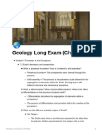 Geology Long Exam (Checklist) 1