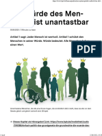 Die Würde Des Menschen Ist Unantastbar Bpb.de