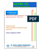 Perencanaan Teknis Peningkatan Jaringan Irigasi Permukaan Wilayah II