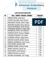 Distribución de Estudiantes Por Aulas