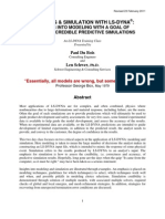 Modeling & Simulation With Ls-Dyna:: Insights Into Modeling With A Goal of Providing Credible Predictive Simulations