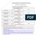 ME3I Time Table For Summer 2022 Theory Examination