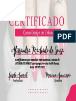 Certificado Extensão de Cílios