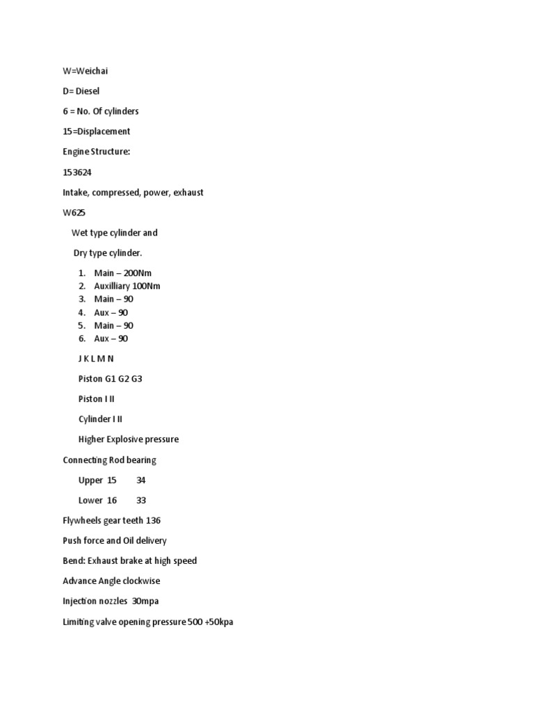 Engine Note | PDF