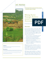Mining Sector Strategic Environmental and Social Assessment (SESA)