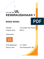 Modul Pertemuan 15 - Bisnis Model