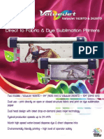 Direct To Fabric & Dye Sublimation Printers: Valuejet 1628Td & 2628Td