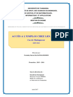 Accès A L'Emploi Chez Les Jeunes: Cas de Madagascar