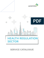 Health Regulation Sector: Service Catalogue
