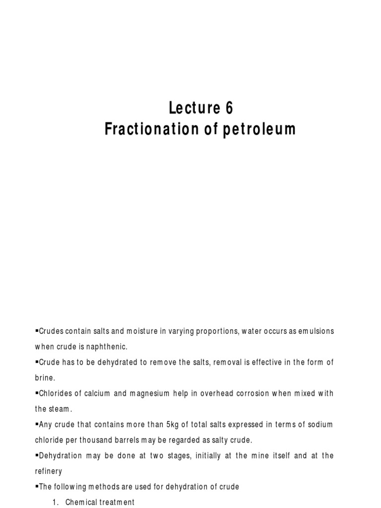 Electric Desalting of Crude Oil A Detailed Review of the Process