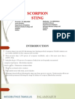 SCORPION STING: CARDIOVASCULAR TOXICITY AND MANAGEMENT