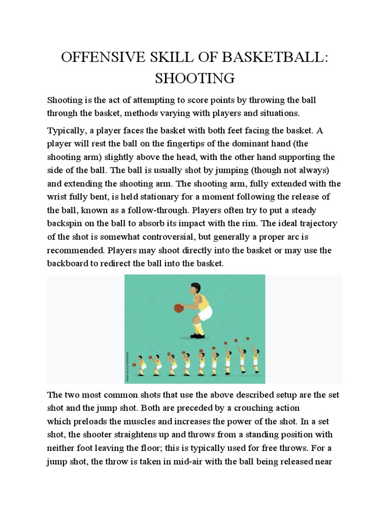 Offensive Skill of Basketball | PDF | Ball Games | Teams