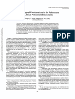 Methodological Considerations in The Refinement of Clinical Assessment Instruments