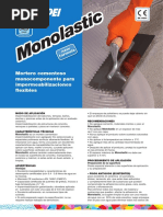 Ficha Técnica de Mapelastic Smart | PDF | Hormigón | Mortero (Albañilería)