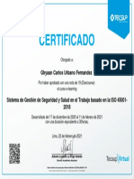 Certificado SGSST