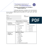 01 Sample DATA GATHERING INSTRUMENT For Trainees Characteristics