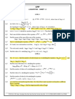 Logarithm: Sheet - 2: Level-1