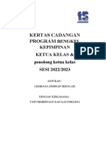 Kertas Kerja Bengkel Kepimpinan Ketua Kelas Tahun 2022-2023