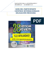 GUIA DEL PARTICIPANTE 28a CIENCIA JOVEM