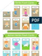 Action Verbs Flash Cards