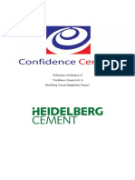 Performance Evaluation of "Confidence Cement Ltd. & Heidelberg Cement Bangladesh Cement"