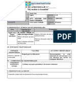 ESQUEMA DE SESION DE APRENDIZAJE Yudheliz