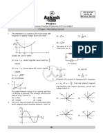 Physics: Chapter - Alternating Current Chapterwise Practise Problems (CPP) For NEET