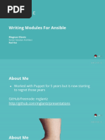 Writing Modules For Ansible