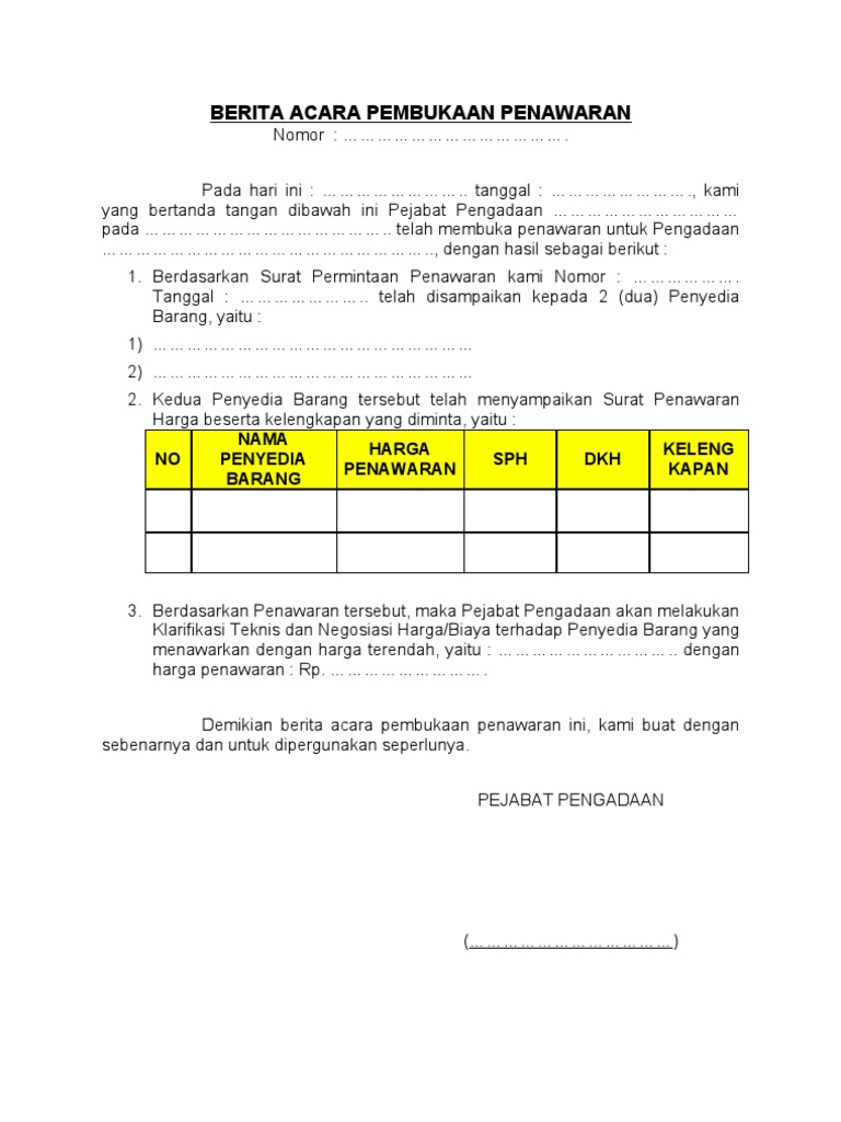 Contoh Surat Penawaran Beserta Balasannya - Surat Box