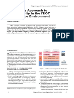 Yokogawa's Approach To Cybersecurity in The IT/OT Convergence Environment