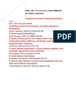 Recent Review Articles On Osteomalacia From Different Journals 25
