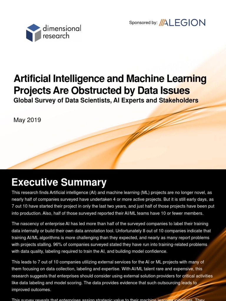 Dimensional Research Machine Learning PPT Report FINAL | PDF | Machine ...