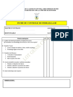 Fiches de Controle LOT GENIE CIVIL