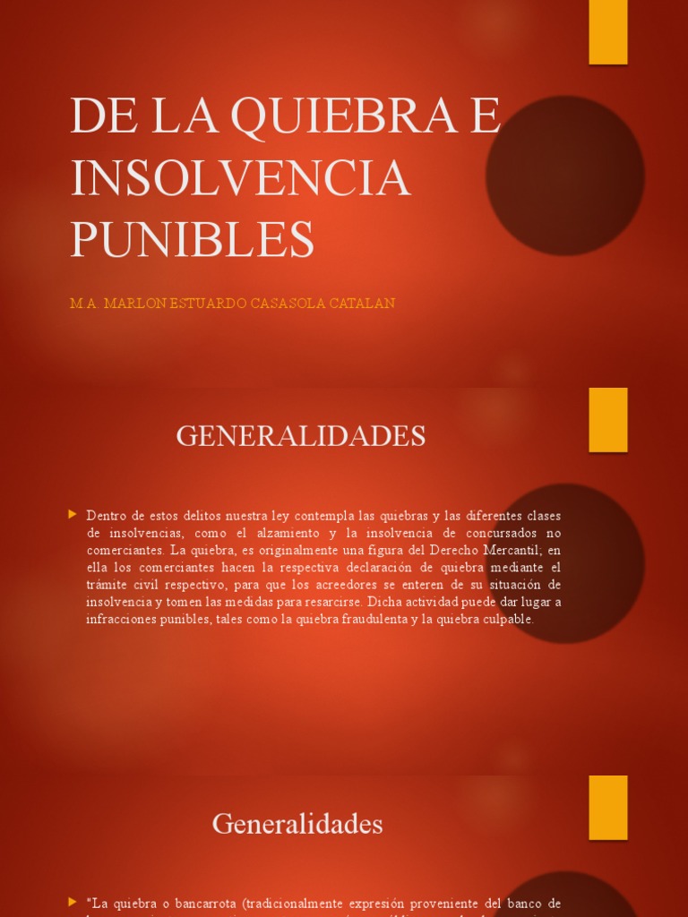 La figura de la quiebra y sus delitos | PDF | Bancarrota | Insolvencia