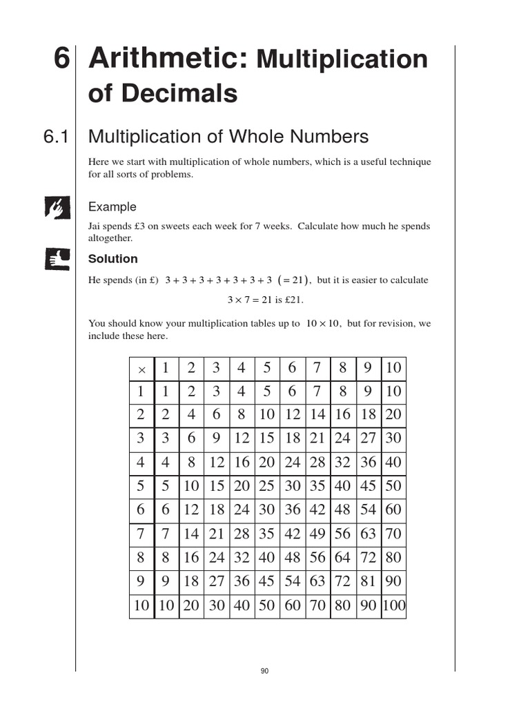 Unit 6 - Arithmetic Decimals | PDF | Multiplication | Elementary ...