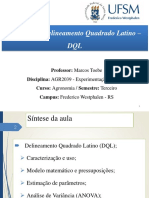 AGR2039 Assunto 4 Delineamento Quadrado Latino