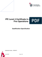 899 IFE Level 4 Certificate in Aviation Fire Operations