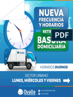 Nueva Frecuencia y Horario Basura Domiciliaria