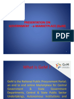Presentation On Presentation On Government Government - Ee - Marketplace (Gem) Marketplace (Gem)