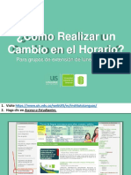 Ruta para Realizar un Cambio en el Horario Modificado